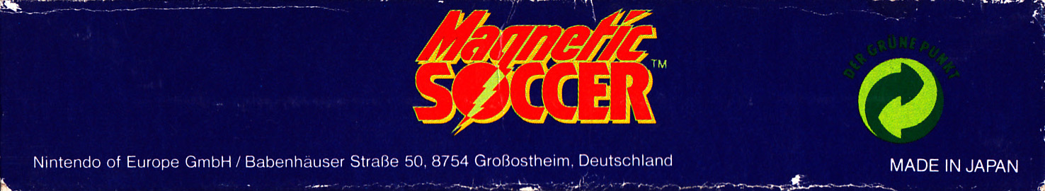 Magnetic Soccer NOE-1 Box top