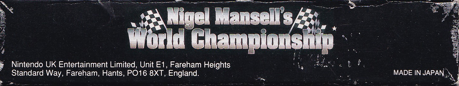 Nigel Mansell’s World Championship UKV Box top