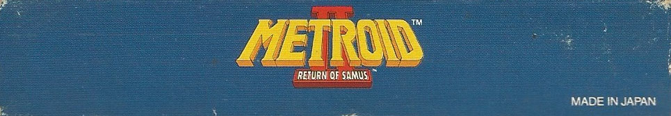 Metroid II Return of Samus GPS Box top