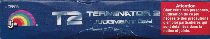 T2 Terminator 2 Judgment Day FAH-1 Box top