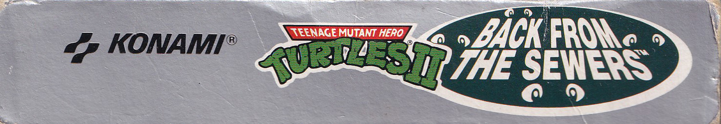 Teenage Mutant Hero Turtles II Back from the Sewers ITA-1 Box top