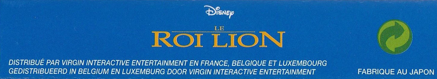 Le roi Lion (Disney) NFRA Box top