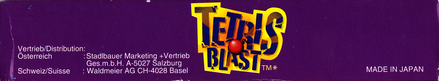 Tetris Blast FRG-1 Box top