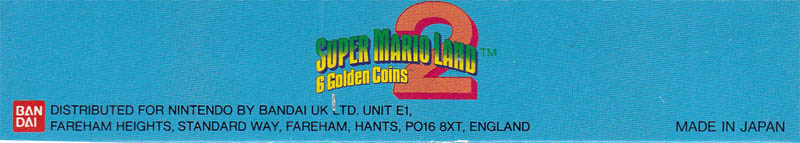 Super Mario Land 2: 6 Golden Coins  UKV Box top