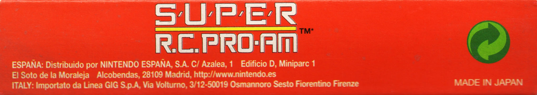 Super R.C. Pro-Am NEAI Box top