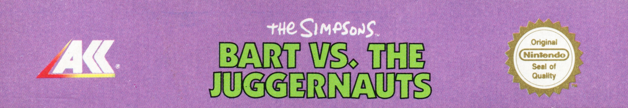 Simpsons Bart vs. the Juggernauts (the) ITA Box top