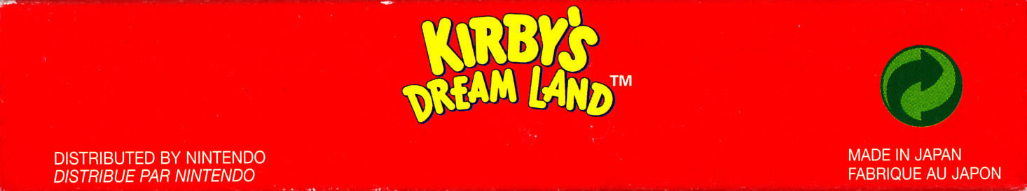 Kirby's Dream Land NFAH Box top