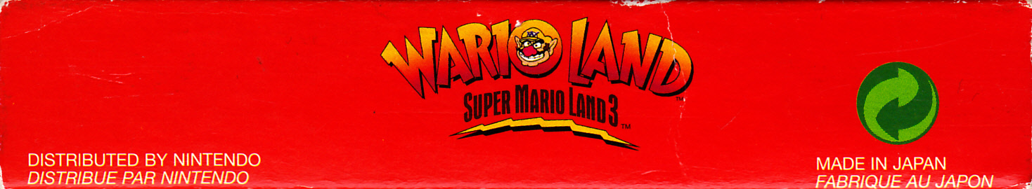 Wario Land: Super Mario Land 3 (Nintendo Classics Series) FAH Box top