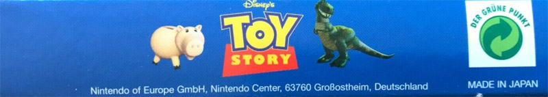 Toy Story (Disney's) NOE Box top