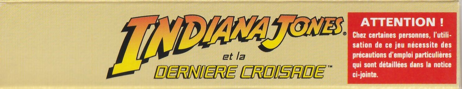 Indy Indiana Jones et la Dernière Croisade FAH-1 Box top