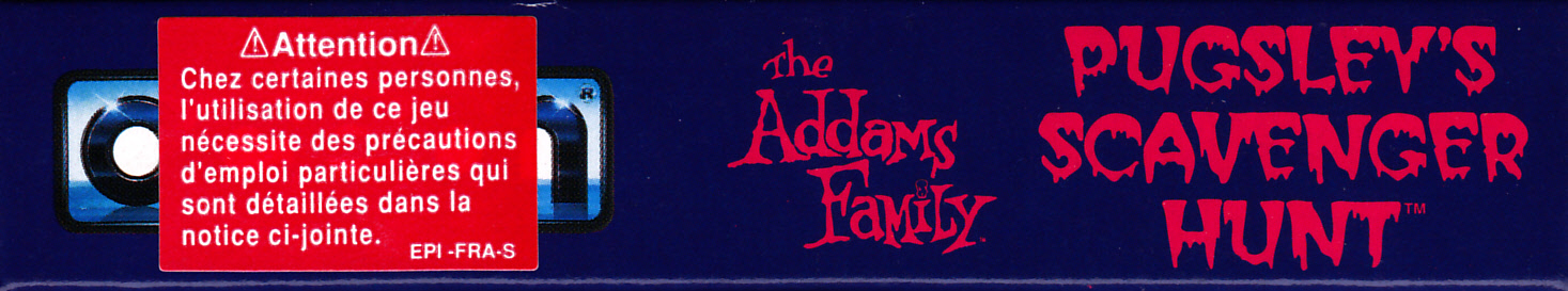 Addams Family Pugsley's Scavenger Hunt (the) FAH Box top