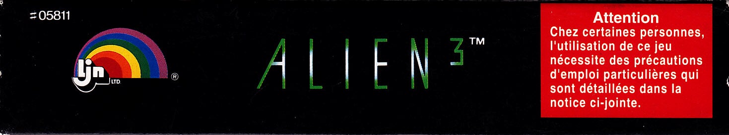 Alien 3 FAH-1 Box top