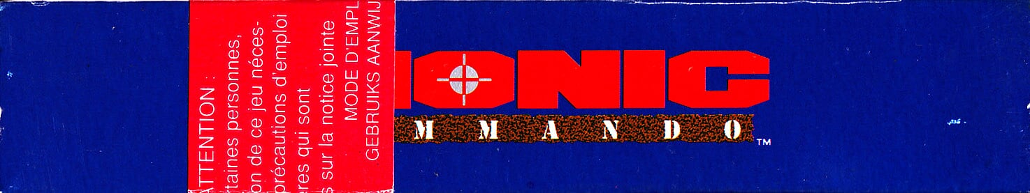 Bionic Commando UKV-1 Box top