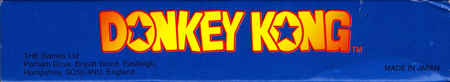 Donkey Kong UKV-1 Box top