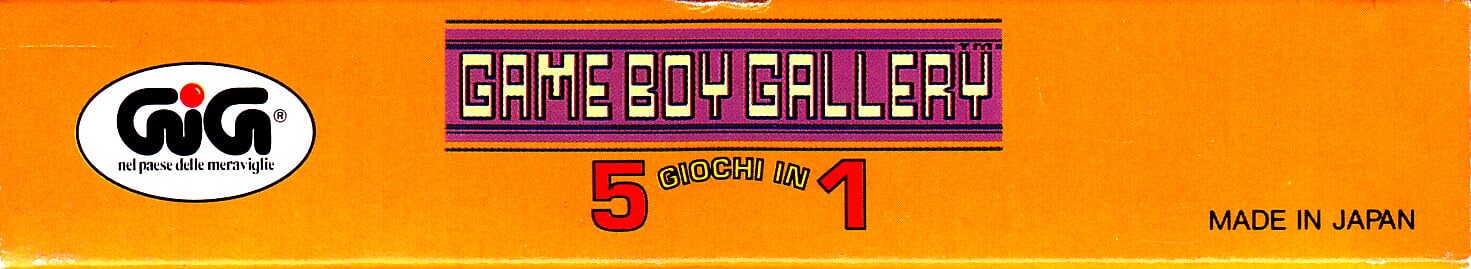 Game Boy Gallery 5 in 1 ITA-3 Box top