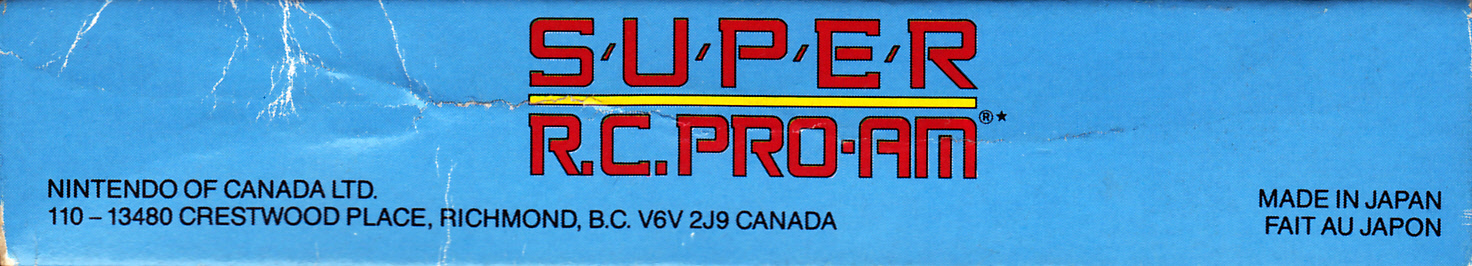 Super R.C. Pro-Am CAN Box top