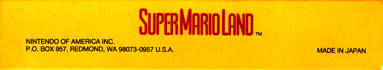 Super Mario Land USA Box top