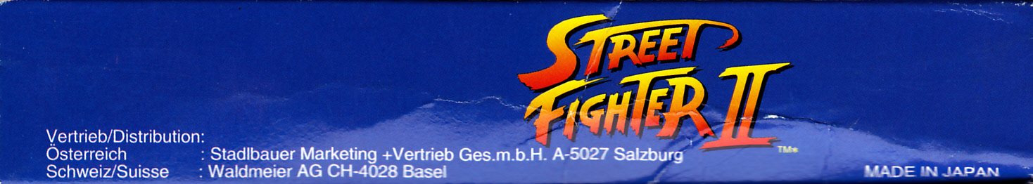 Street Fighter II FRG-1 Box top