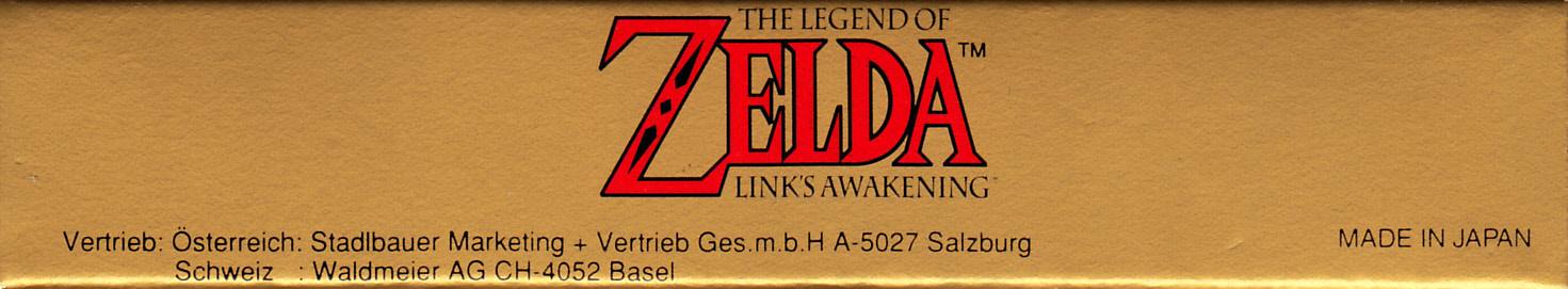 Legend of Zelda Link's Awakening (the) FRG-1 Box top