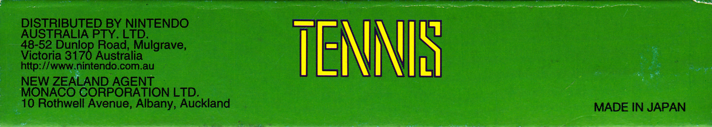 Tennis AUS-1 Box top