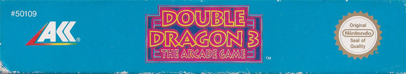 Double Dragon 3 the Arcade Game AUS Box top