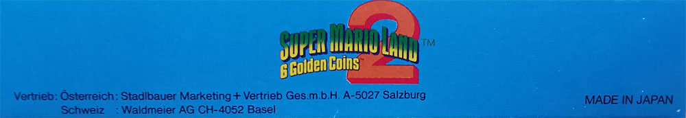 Super Mario Land 2: 6 Golden Coins  FRG-1 Box top