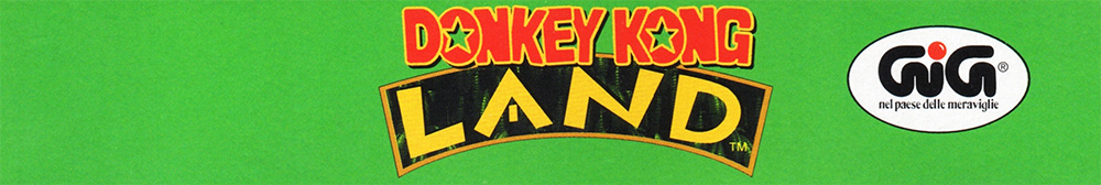 Donkey Kong Land ITA-1 Box top