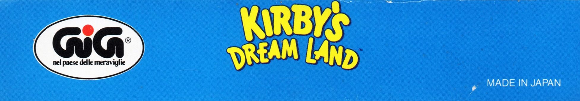 Kirby's Dream Land ITA-3 Box top