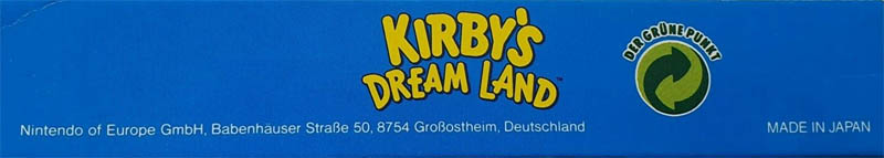 Kirby's Dream Land NOE Box top