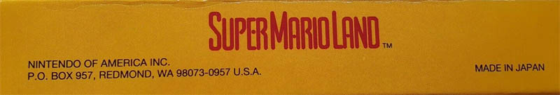 Super Mario Land USA-1 Box top