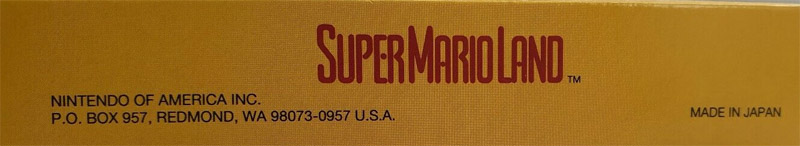 Super Mario Land USA-1 Box top