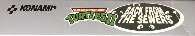 Teenage Mutant Hero Turtles II Back from the Sewers FRG Box top