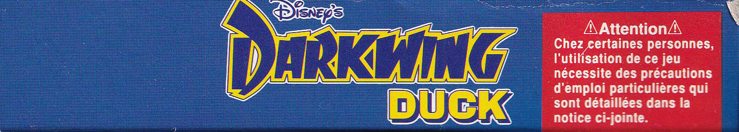 Darkwing Duck (Disney's) FAH-1 Box top