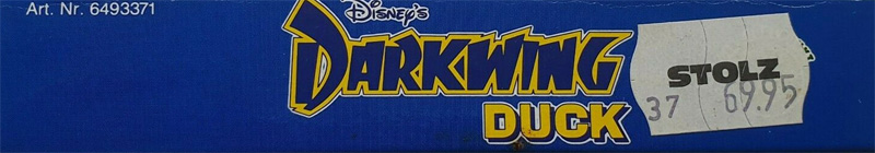 Darkwing Duck (Disney's) NOE Box top