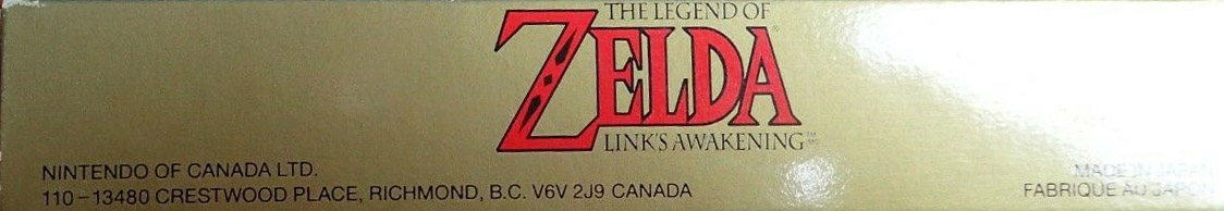 Legend of Zelda Link's Awakening (the) CAN Box top