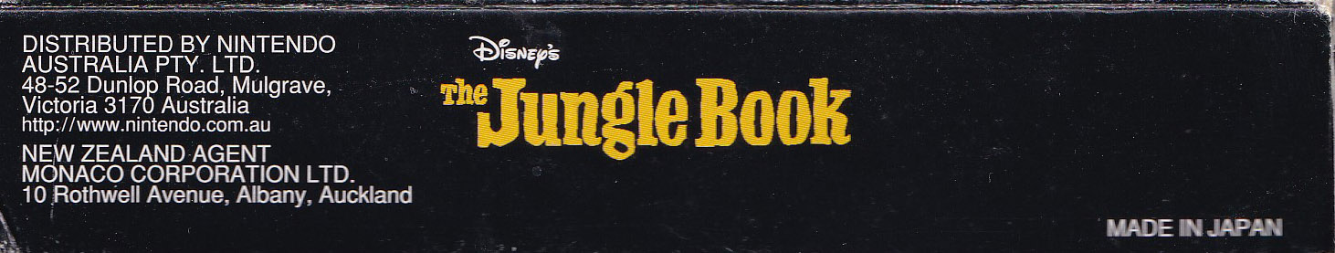 Jungle Book (Disney’s the) AUS Box top