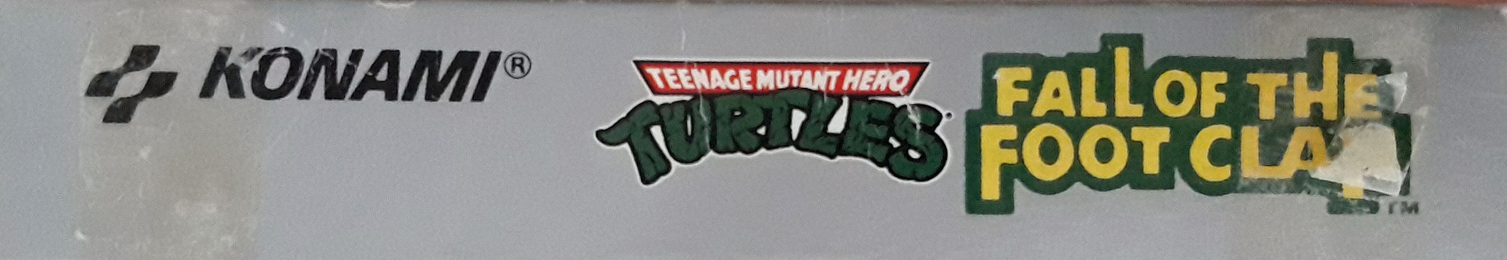 Teenage Mutant Hero Turtles Fall of the Foot Clan FAH Box top