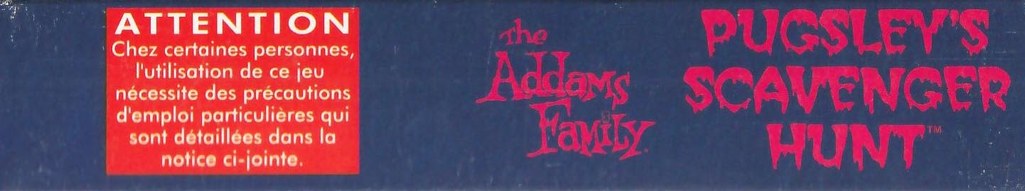 Addams Family Pugsley's Scavenger Hunt (the) FAH-1 Box top