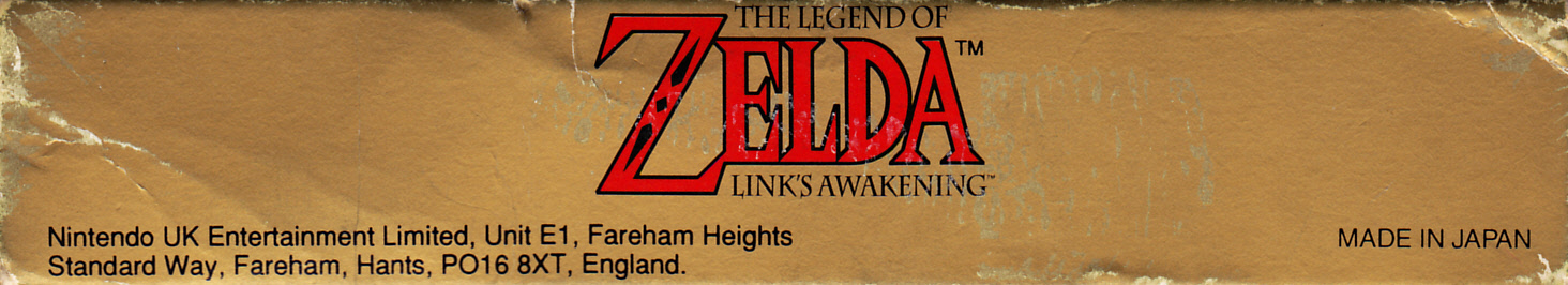 Legend of Zelda Link's Awakening (the) UKV Box top