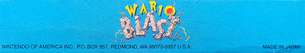 Wario Blast Featuring Bomberman! USA-1 Box top