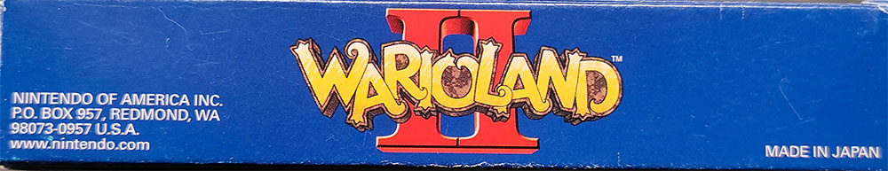 Wario Land II USA Box top