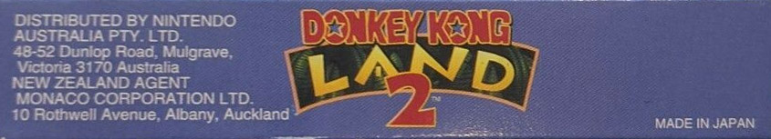 Donkey Kong Land 2 AUS Box top