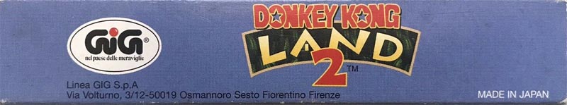 Donkey Kong Land 2 ITA Box top