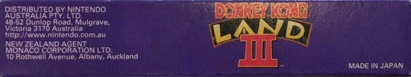 Donkey Kong Land III AUS Box top