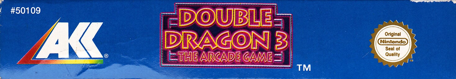 Double Dragon 3 the Arcade Game FAH Box top