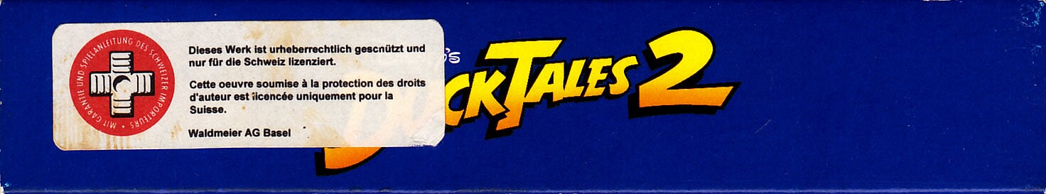 Duck Tales 2 (Disney's) FRG Box top