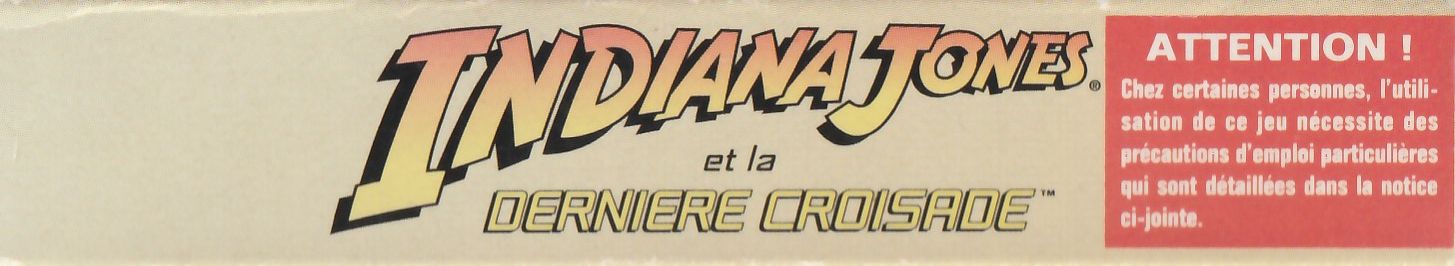 Indy Indiana Jones et la Dernière Croisade FAH Box top