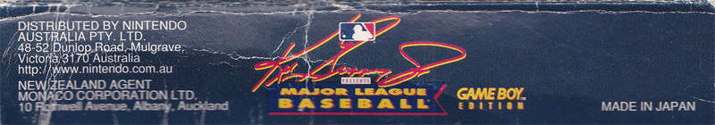 Ken Griffey Jr Presents Major League Baseball AUS Box top