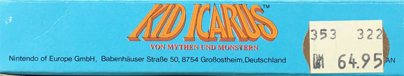 Kid Icarus Von Mythen und Monstern NOE Box top